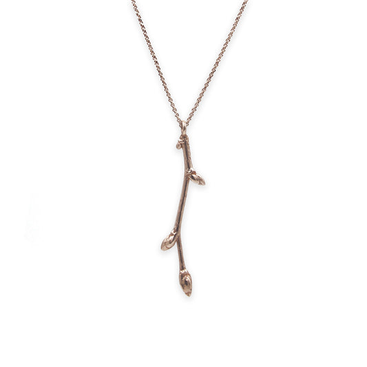 Sterling Silver 'Budding Branch' Necklace