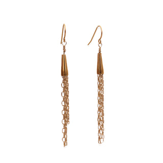 MOROKA Chain Tassel Earrings