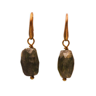 MOROKA Green Labradorite Earrings
