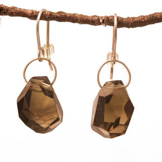 MOROKA Smoky Quartz Crystal Earrings