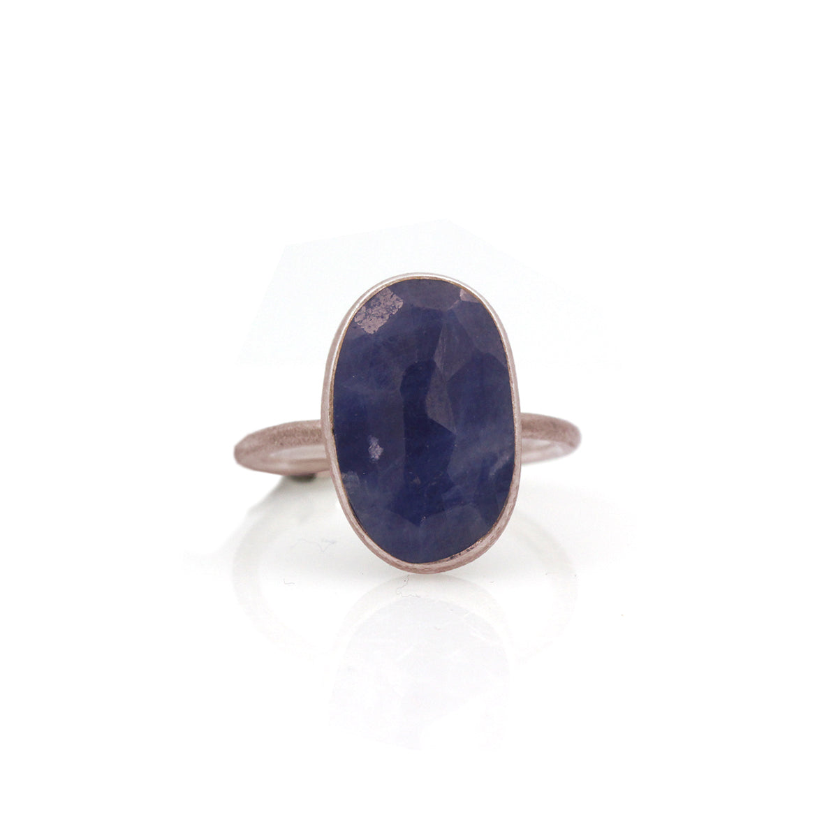 MOROKA Sterling Silver Sapphire Ring