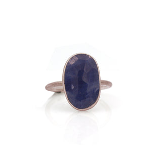 MOROKA Sterling Silver Sapphire Ring