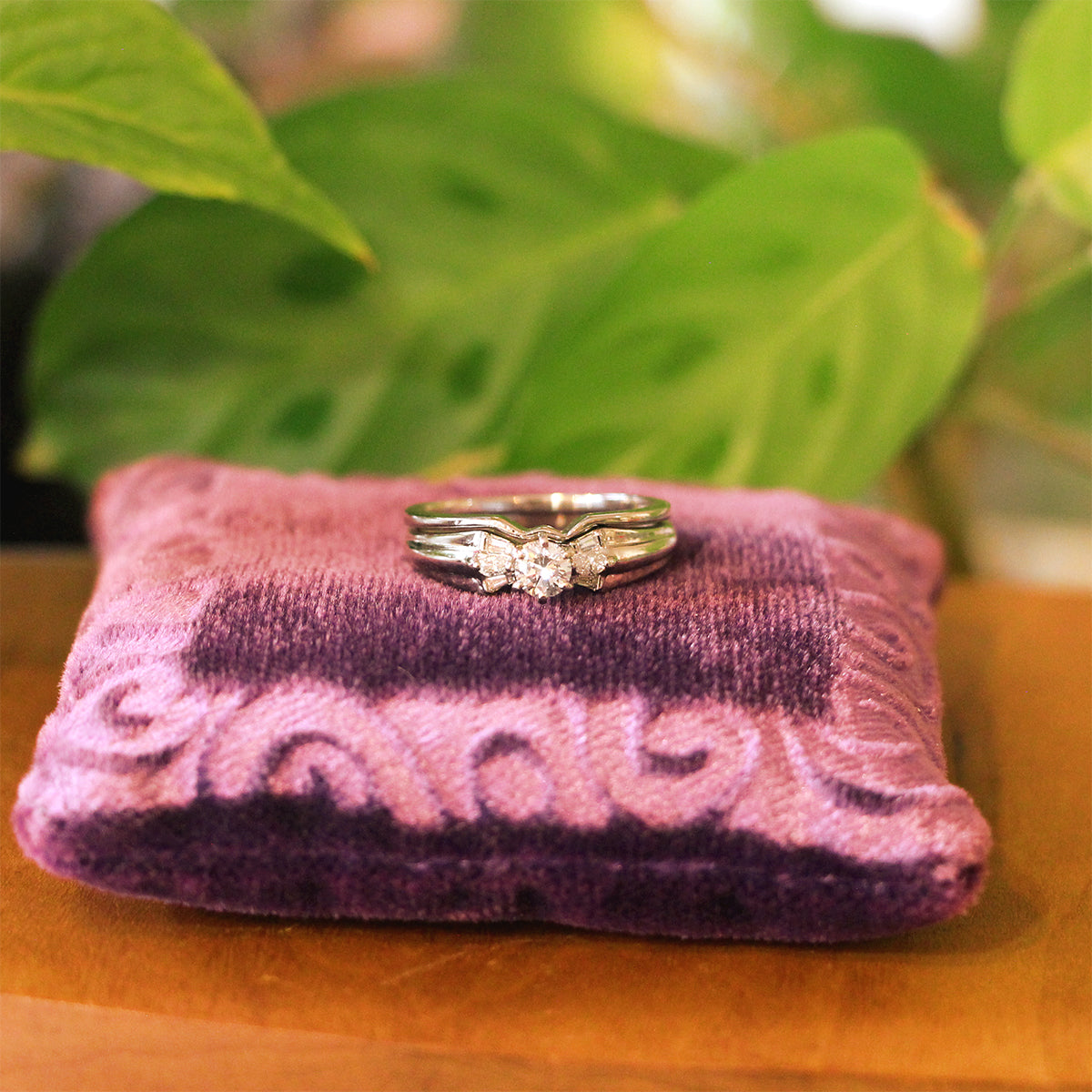 Estate Platinum Diamond Ring