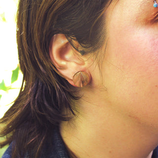 Vintage 14K Rosy Yellow Gold Alloy Studs