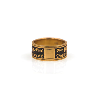 14K Yellow Gold Modern 'Poesy' Band