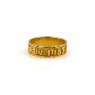14K Yellow Gold Spanish Poesy Ring