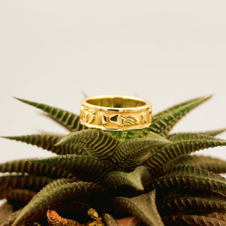 14K Yellow Gold Spanish Poesy Ring