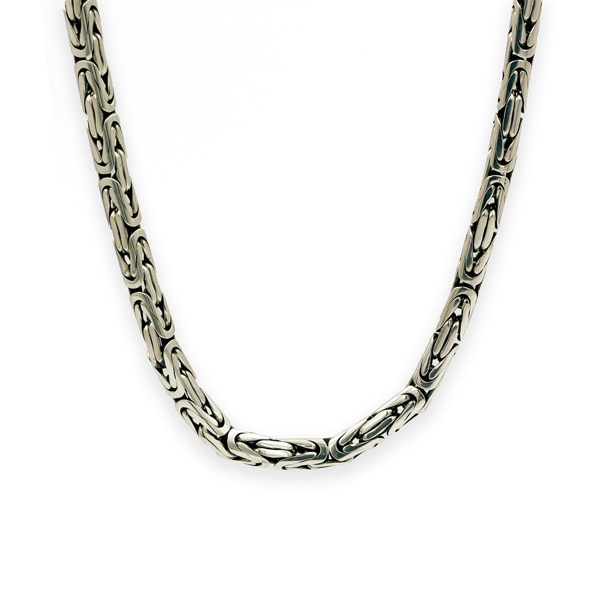Yozakura Forge Argentium Silver Byzantine Necklace