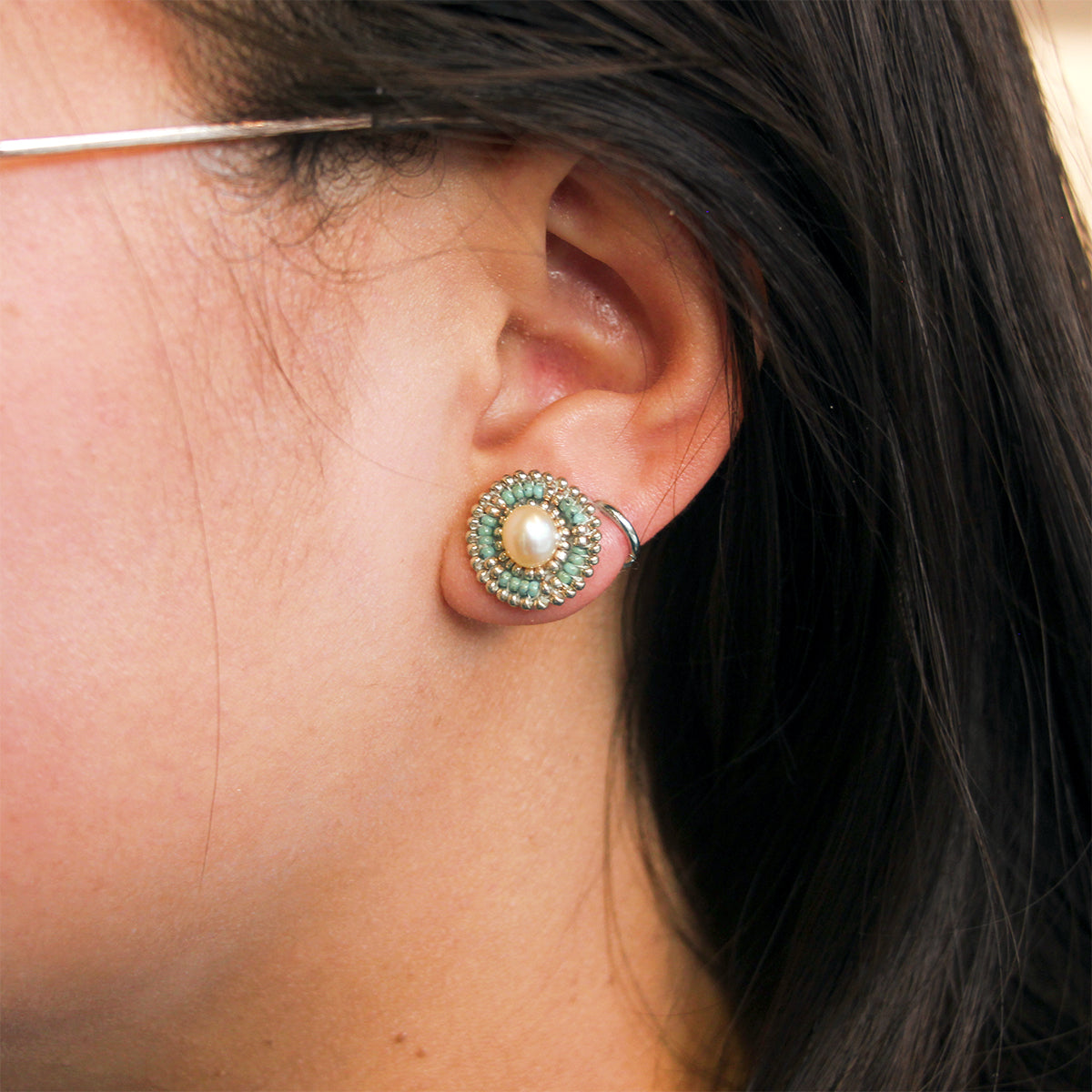 Cheyanne Symone ‘Turquoise Blue Classic’ Freshwater Pearl Earrings