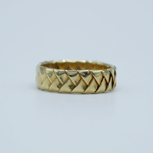 14K Yellow Gold Braided Ring