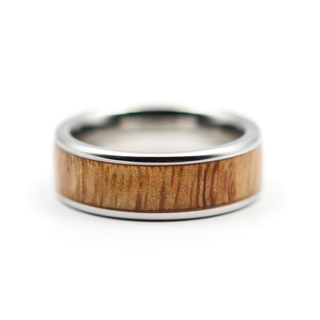 Vitalium Ring with Mango Wood Inlay
