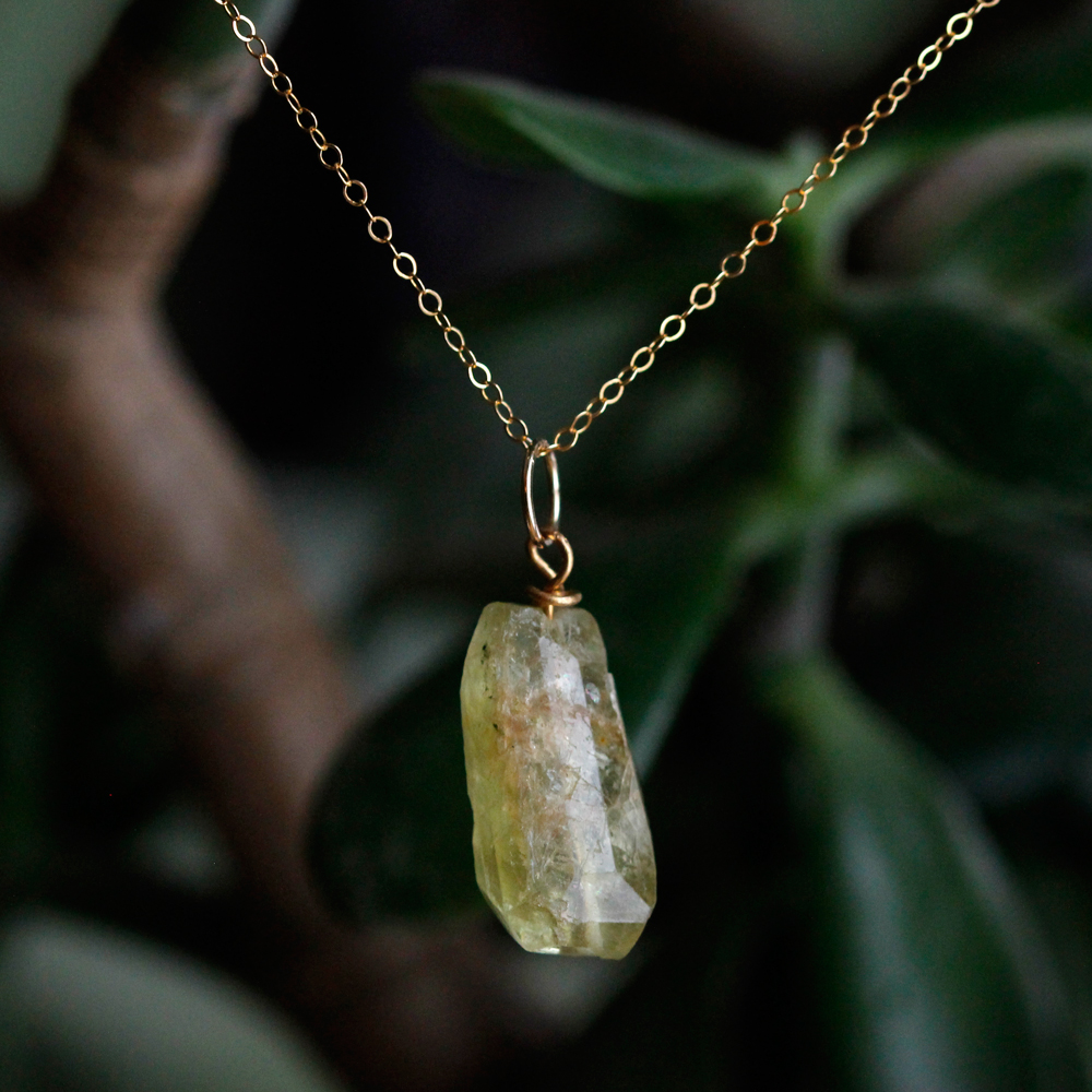 MOROKA Yellow Quartz Crystal Pendant