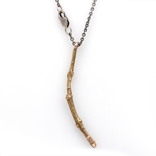 Pippa Jayne Designs 14K Gold + Sterling Silver Twig Necklace