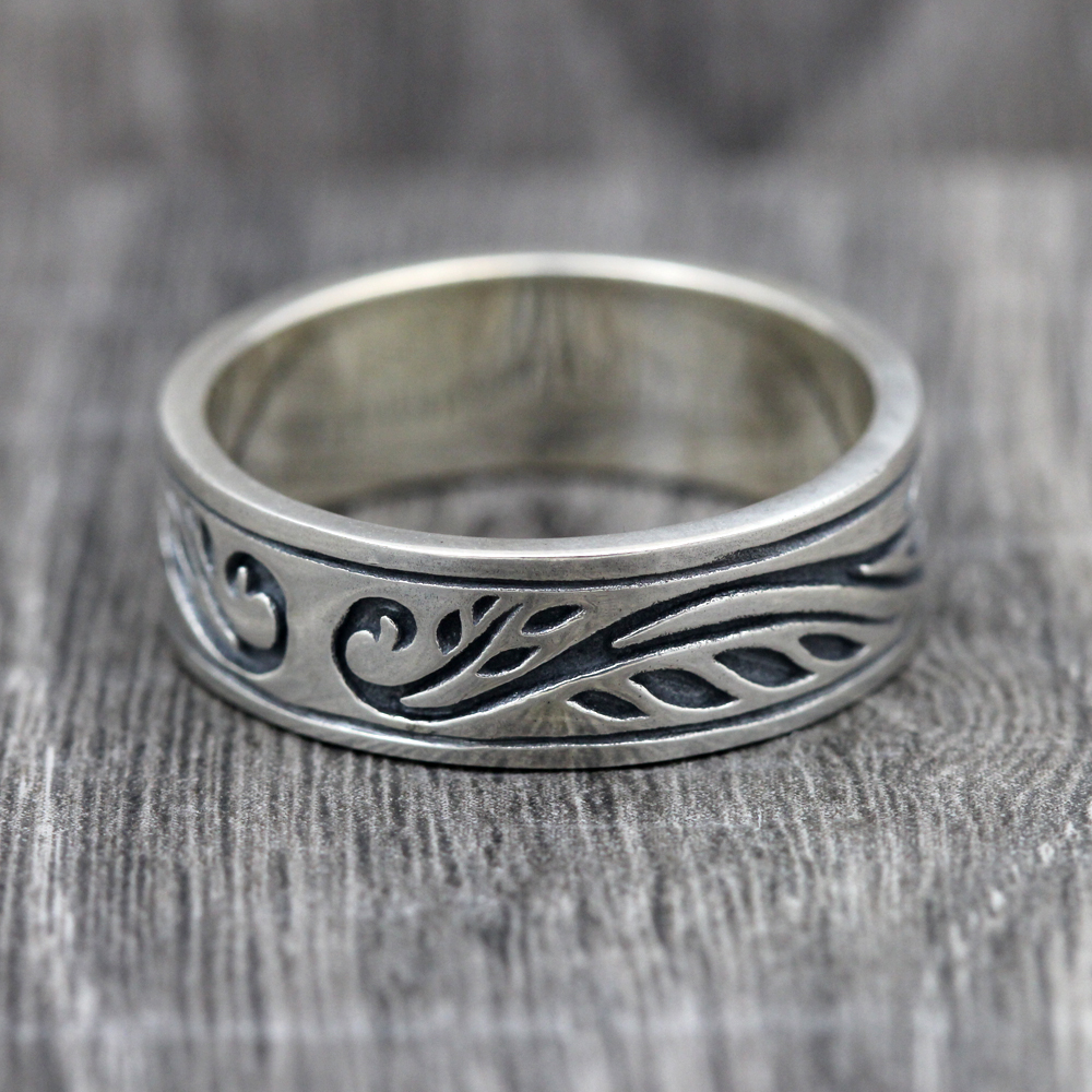 Sterling Silver Floral Ring