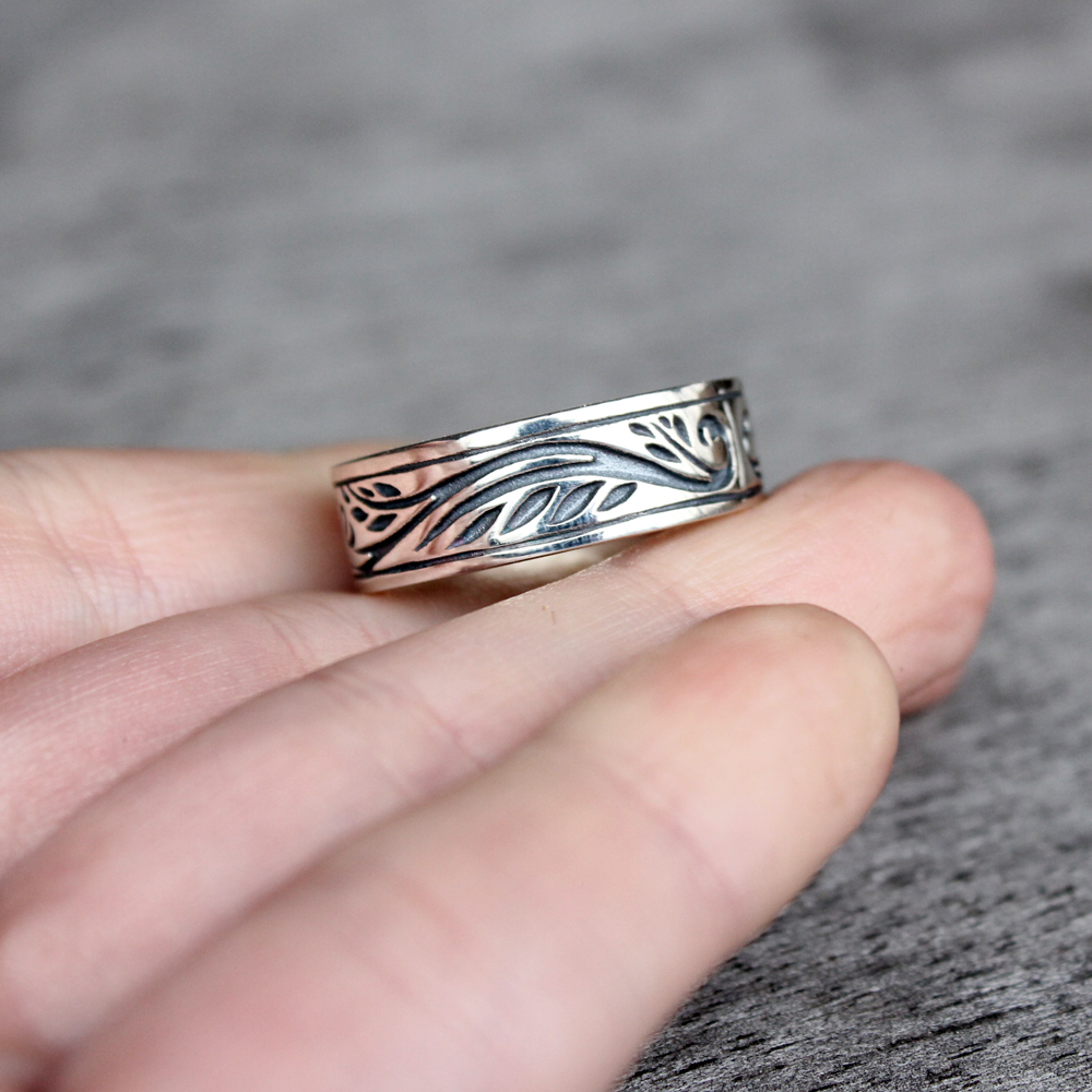 Sterling Silver Floral Ring