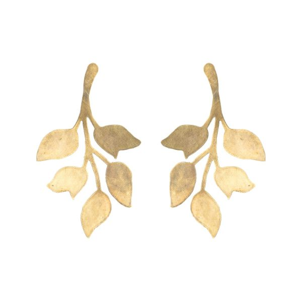 We Dream in Colour Brass Ophelia Earrings