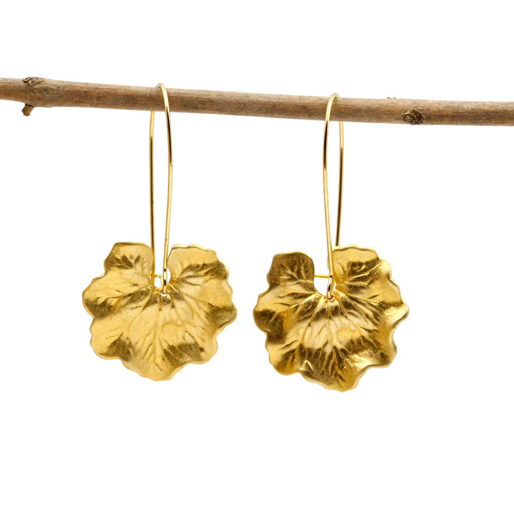 We Dream In Colour Brass Anna Earrings