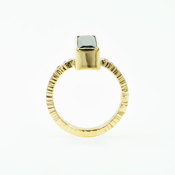 Baksa 14K Yellow Gold Green Tourmaline Ring